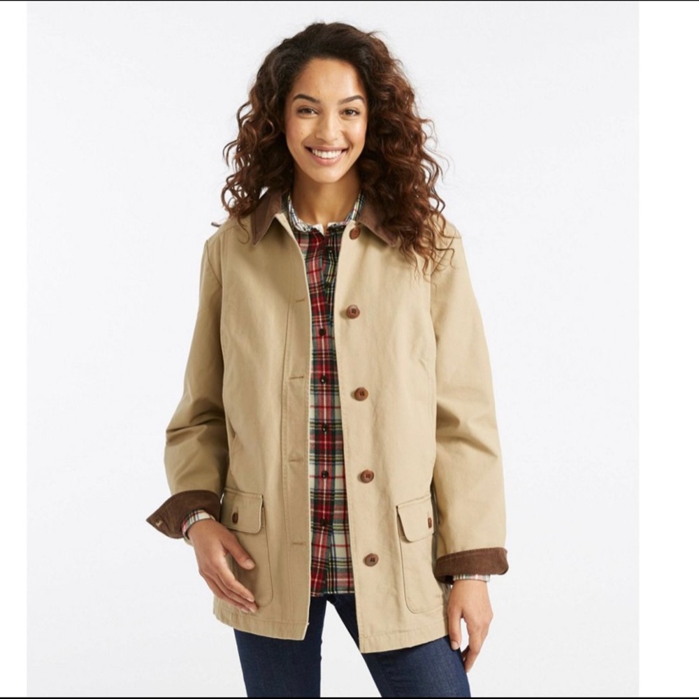 L.L. Bean Adirondack Flannel-lined barn coat xs